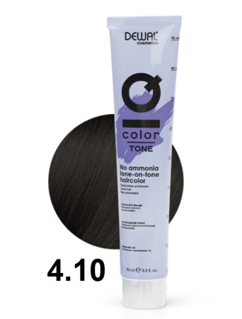 Dewal Cosmetics Крем-краска тон-в-тон IQ Color Tone 4/10 пепельный-брюнет, 90мл