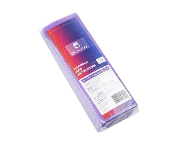 Бумага для депиляции 7х20см 100 листов фиолетовая