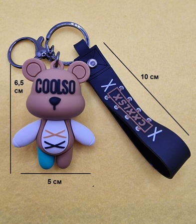 Брелок Мишка Coolso коричневый
