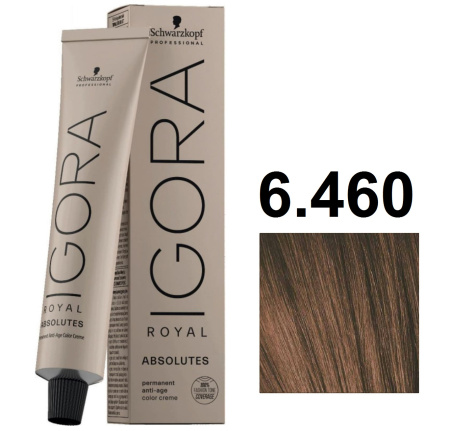 Schwarzkopf Igora Royal Absolute Крем-краска для волос 6/460 темный русый бежевый шоколадный 60мл