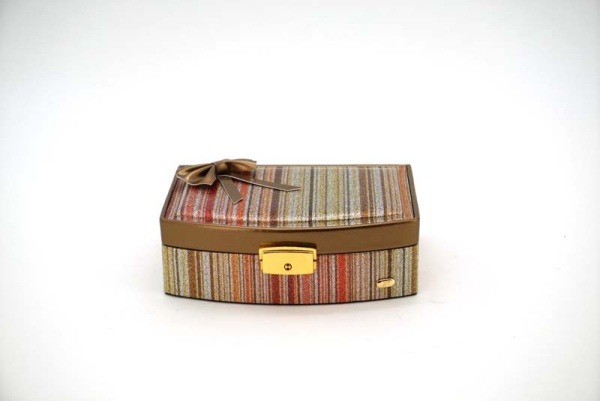 Шкатулка для украшений Jardin D'Ete P6092 (20 х 14,5 х 6 см) бронзово-золотой