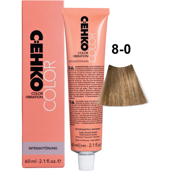 CEHKO Color Vibration крем-краска для волос 8/0 светлый блондин 60мл