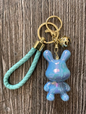 Y&M Брелок Кролик голубой перламутр