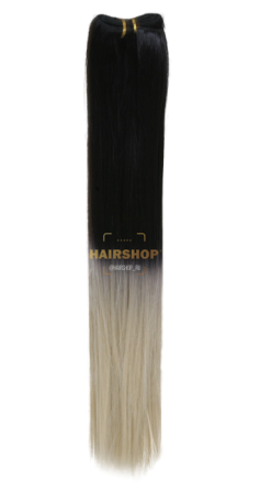 Волосы-клипсы искусственные №1/613 ОМБРЭ 60см Hairshop
