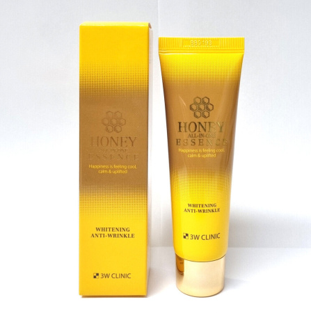 3W CLINIC Эссенция для лица Мед Honey All-In-One Essence Whitening Anti-Wrinkle 60мл