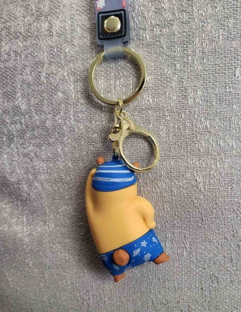 Брелок Мишка Пловец синий (Adorable)