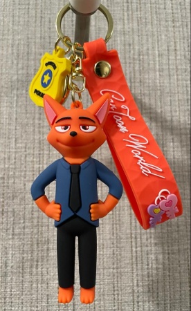 Брелок Зверополис/ Лис Ник Уайлд синий (CarToon World)