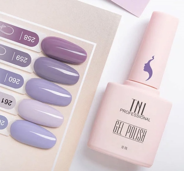 TNL Гель-лак для ногтей 8 Чувств №258 (пыльная лаванда) 10мл