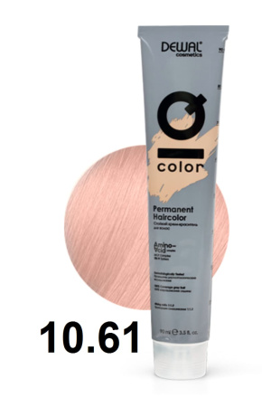 Dewal Cosmetics Крем-краска для волос IQ Color 10/61 экстра светлый интенсивный розово-пепельный блонд, 90мл