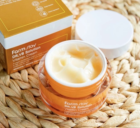 FarmStay Крем для лица c витаминами DR-V8 Solution Vitamin Cream 50мл