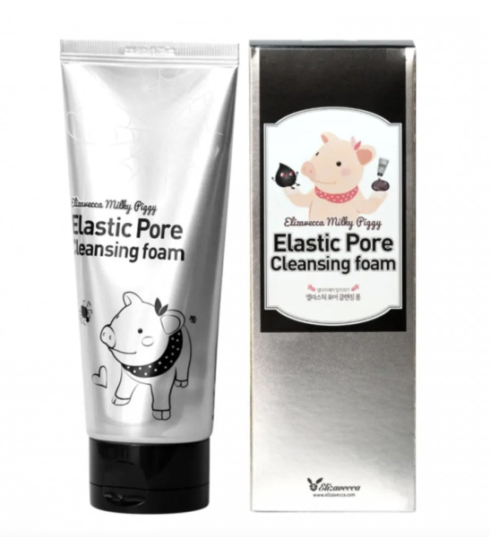 ELIZAVECCA Пенка-маска для умывания черная Milky Piggy Elastic Pore Cleansing Foam 120 мл