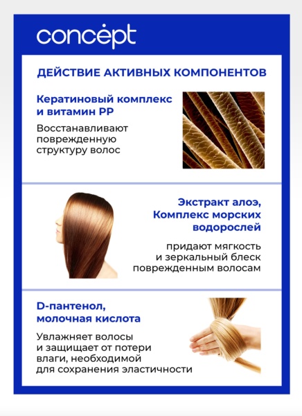 Concept Salon Total Soft Care Шампунь бессульфатный для деликатного очищения поврежденных волос Sulfate Free Shampoo for Gentle Cleansing Damaged Hairshine 300мл
