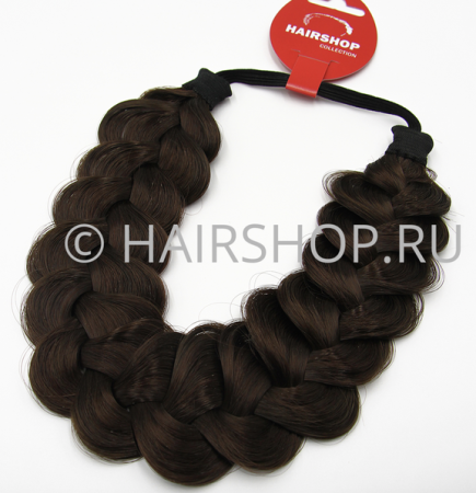 Коса-ободок Макси DARK CHOKOLATE Hairshop
