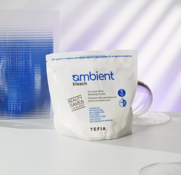 Tefia Ambient Обесцвечивающий порошок белый экстрабыстрый  Powder Bleach 500гр