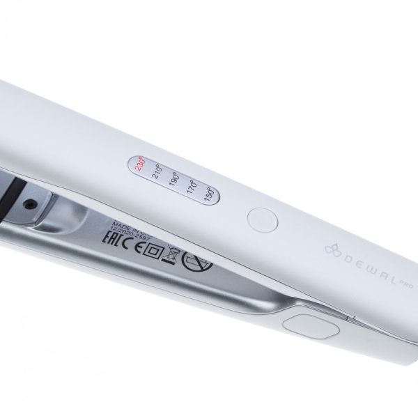 Щипцы для выпрямления волос DEWAL Exception 03-405, белые