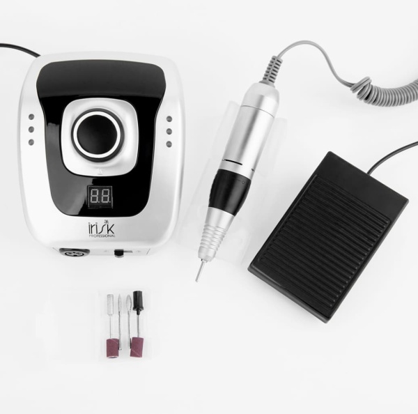 IRISK Аппарат для маникюра и педикюра Charly 35 тыс. об., серый/белый