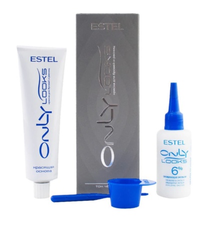 Estel Professional Only Looks Крем-краска для бровей и ресниц графит 50+30мл