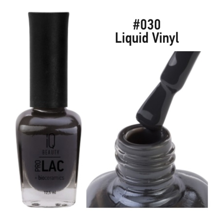IQ Beauty Сolor ProLac+ Лак для ногтей укрепляющий с биокерамикой Liquid Vinyl №030 12,5мл