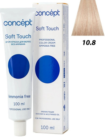 Concept Soft Touch крем-краска для волос 10/8 ультра светлый блондин перламутровый 100мл