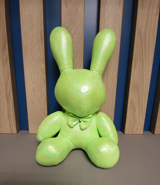 Игрушка интерьерная заяц Светящийся средний салатовый