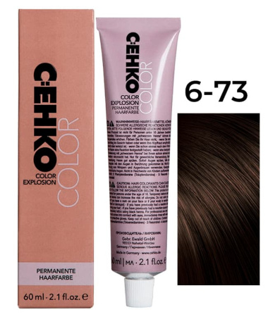 CEHKO Color Explosion крем-краска для волос 6/73 темный блондин коричнево-золотистый 60мл