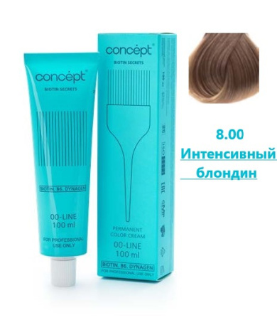 Concept Biotin Secrets крем-краска для волос 8/00 интенсивный блондин 100мл