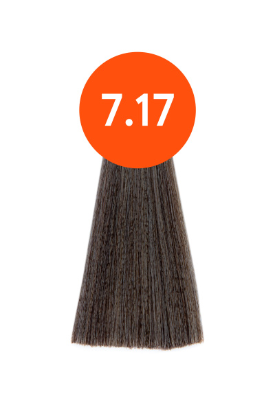 Ollin N-JOY крем-краска для волос 7/17 русый пепельно-коричневый 100мл