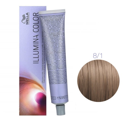Wella Illumina Color крем-краска для волос 8/1 светлый блонд пепельный 60мл