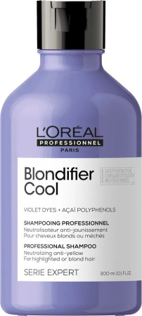 L'Oreal Professionnel Шампунь для нейтрализации желтизны холодных оттенков блонд Blondifier Cool 300мл