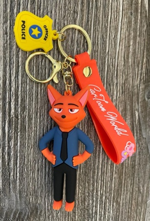 Брелок Зверополис/ Лис Ник Уайлд синий (CarToon World)