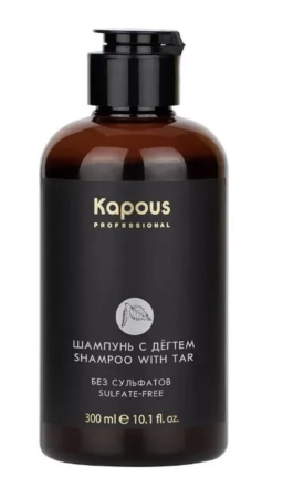 Kapous Professional Беcсульфатный шампунь для волос с Дёгтем 300мл