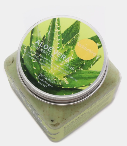 Wokali Скраб для тела Алое вера Aloe vera Sherbet Body Scrub 350мл