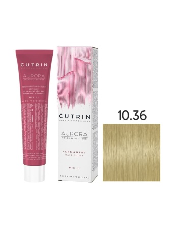 Cutrin Aurora крем-краска для волос 10/36 Пастельный золотой песок 60мл