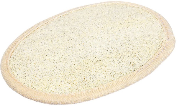 Мочалка для тела из Люфы Brillantine 11*16см, белый