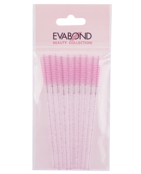 Evabond Щетка для ресниц винтовая 10шт