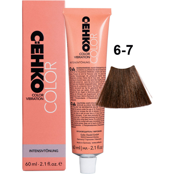 CEHKO Color Vibration крем-краска для волос 6/7 шоколад 60мл
