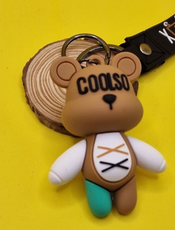 Брелок Мишка Coolso коричневый