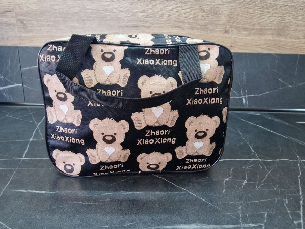 Косметичка (26*18,5*8) Мишка, черный