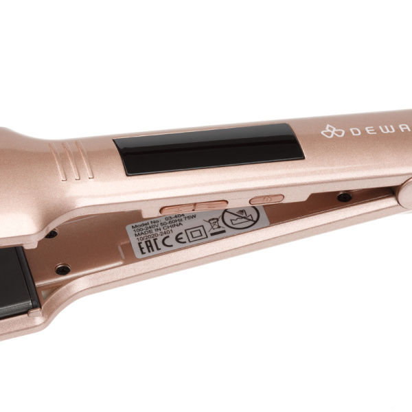 Щипцы для выпрямления волос DEWAL ROYAL MIDI 03-404, розовые