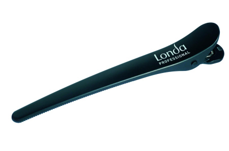 Зажим для волос парикмахерский Londa Уточка пластиковый черный 11,5 см (1шт)