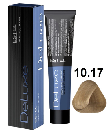 Estel Professional De Luxe Крем-краска для волос 10/17 светлый блондин пепельно-коричневый 60мл