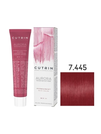 Cutrin Aurora крем-краска для волос 7/445 Красная смородина 60мл