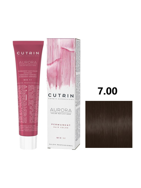 Cutrin Aurora крем-краска для волос 7/00 Интенсивный блондин 60мл