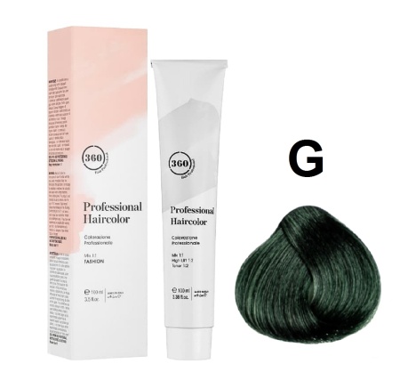 360 Professional Haircolor Крем-краска для волос G зеленый 100мл