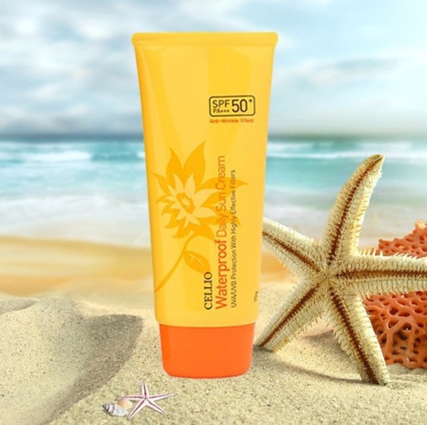 Cellio Cолнцезащитный крем водостойкий Waterproof Daily Sun Cream SPF50+ 70гр