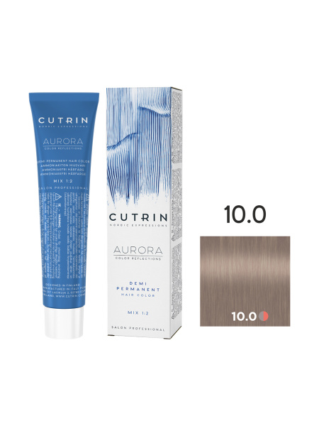 Cutrin Aurora Demi крем-краска для волос 10/0 Натуральный блондин 60мл