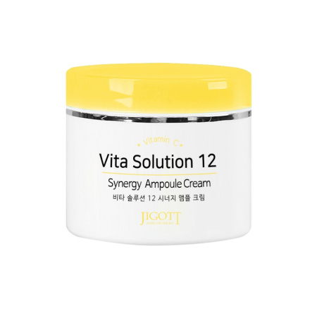 Jigott Крем для лица Осветление Е Vita Solution 12 Synergy Ampoule Cream 100мл