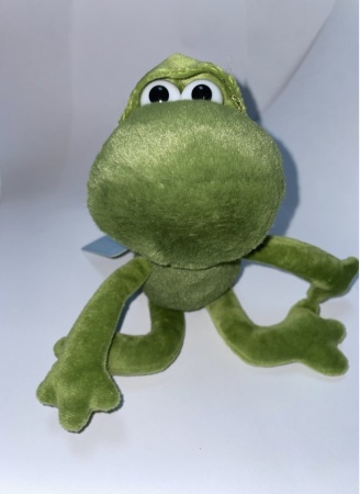 Брелок мягкая игрушка Лягушка, зеленая