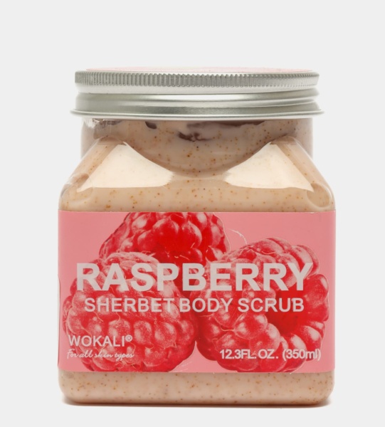 Wokali Скраб для тела Малина Raspberry Sherbet Body Scrub 350мл