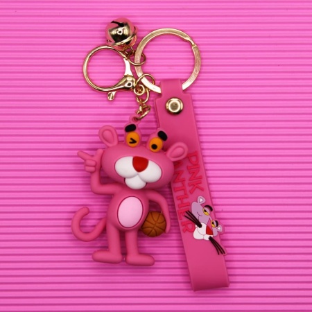Брелок Розовая Пантера со шляпой (Pink Panther)